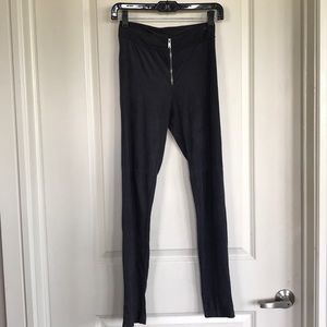 Faux suede leggings